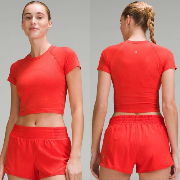 Lululemon Swiftly Tech Cropped Short-Sleeve Shirt 2.0 - Picture 1 of 8